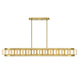 Savoy House - 1-3165-8-322 - Eight Light Linear Chandelier - Gideon - Warm Brass