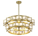 Savoy House - 1-3166-6-322 - Six Light Chandelier - Gideon - Warm Brass