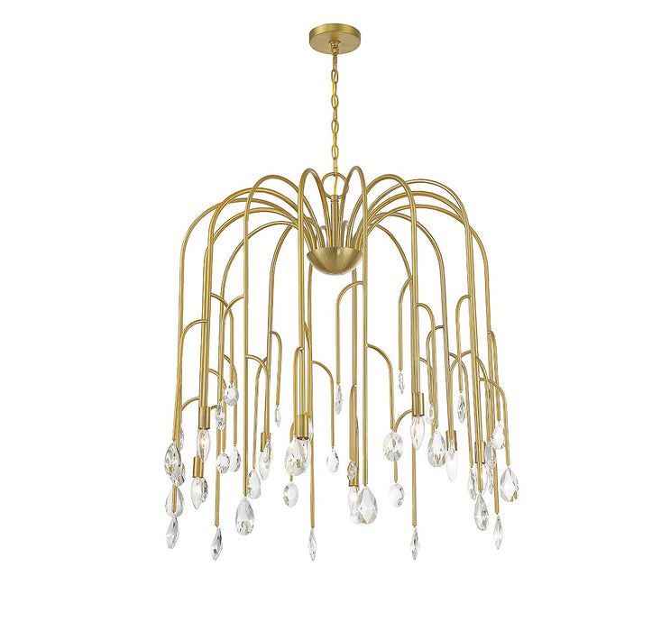 Savoy House - 1-6688-8-127 - Eight Light Chandelier - Anholt - Noble Brass