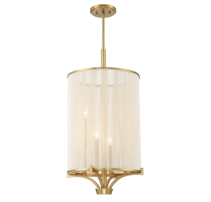 Savoy House - 1-7750-4-322 - Four Light Chandelier - Wynwood - Warm Brass