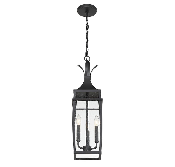 Savoy House - 5-763-BK - Three Light Outdoor Hanging Lantern - Montpelier - Matte Black