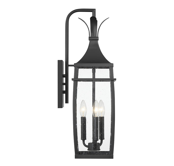 Savoy House - 5-765-BK - Three Light Outdoor Wall Lantern - Montpelier - Matte Black