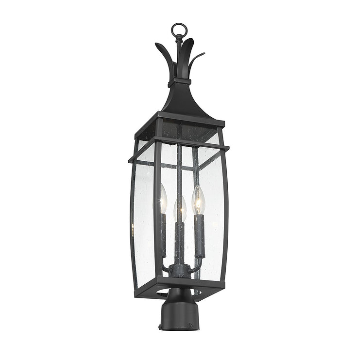 Savoy House - 5-769-BK - Three Light Outdoor Post Lantern - Montpelier - Matte Black