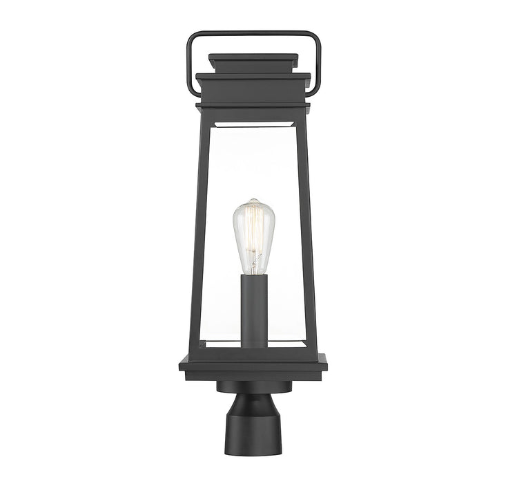 Savoy House - 5-817-BK - One Light Outdoor Post Lantern - Boone - Matte Black