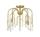 Savoy House - 6-6684-4-127 - Four Light Convertible Semi-Flush or Pendant - Anholt - Noble Brass