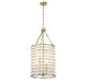 Savoy House - 7-3362-6-322 - Six Light Pendant - Byron - Warm Brass