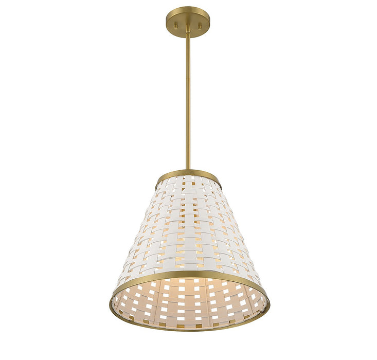 Savoy House - 7-3398-1-322 - One Light Pendant - Aster - Warm Brass