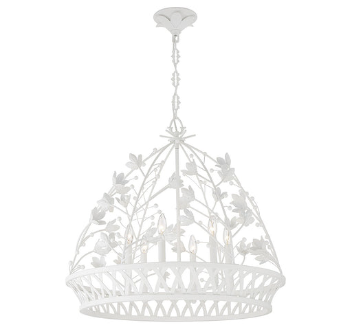 Savoy House - 7-4618-6-83 - Six Light Pendant - Oakmont - Bisque White