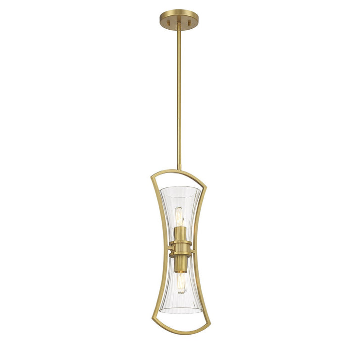 Savoy House - 7-9703-2-322 - Two Light Pendant - Bennington - Warm Brass