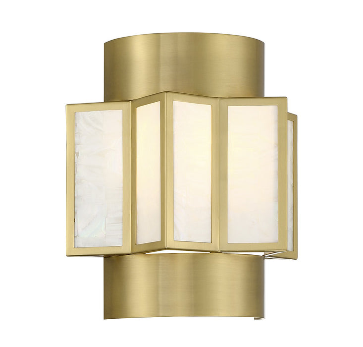 Savoy House - 9-3164-2-322 - Two Light Wall Sconce - Gideon - Warm Brass