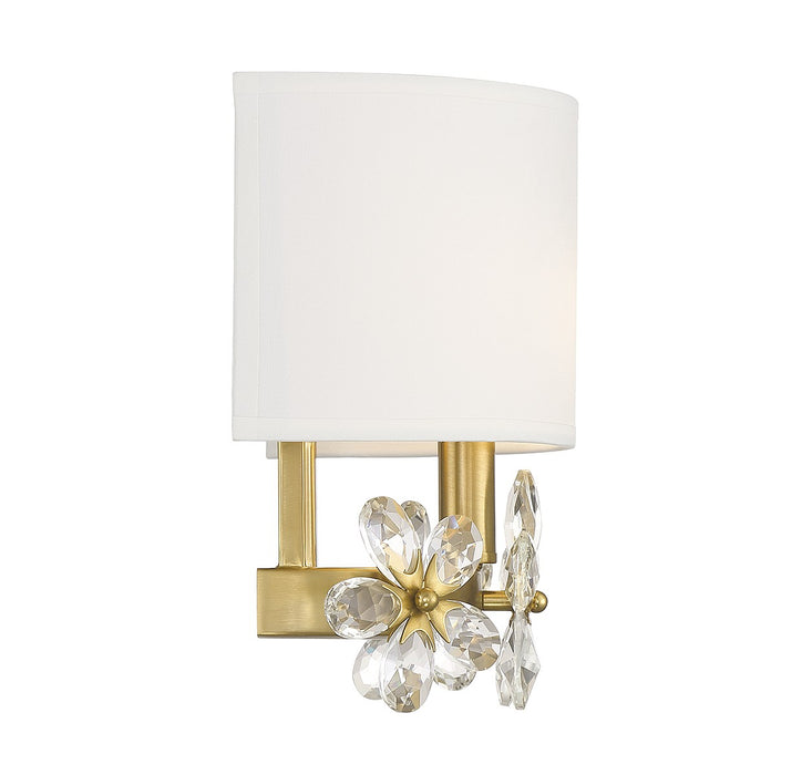 Savoy House - 9-4364-1-322 - One Light Wall Sconce - Dahlia - Warm Brass