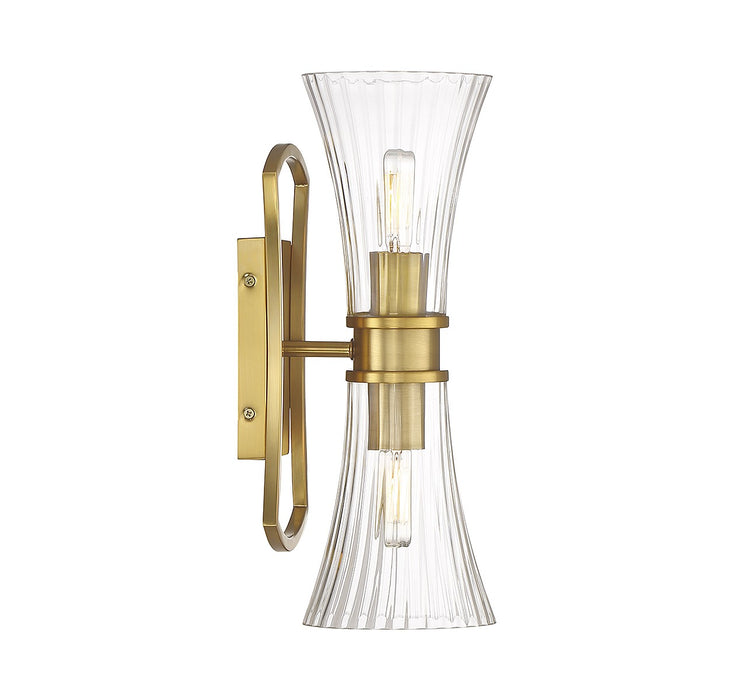 Savoy House - 9-9702-2-322 - Two Light Wall Sconce - Bennington - Warm Brass