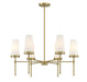 Savoy House - 1-2802-6-322 - Six Light Chandelier - Haynes - Warm Brass