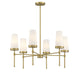 Savoy House - 1-2802-6-322 - Six Light Chandelier - Haynes - Warm Brass