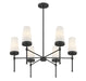 Savoy House - 1-2802-6-89 - Six Light Chandelier - Haynes - Matte Black