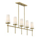 Savoy House - 1-2803-5-322 - Five Light Linear Chandelier - Haynes - Warm Brass