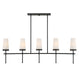 Savoy House - 1-2803-5-89 - Five Light Linear Chandelier - Haynes - Matte Black