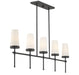 Savoy House - 1-2803-5-89 - Five Light Linear Chandelier - Haynes - Matte Black