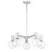 Savoy House - 1-3073-5-11 - Five Light Chandelier - Wright - Chrome