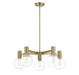 Savoy House - 1-3073-5-322 - Five Light Chandelier - Wright - Warm Brass