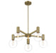 Savoy House - 1-3073-5-322 - Five Light Chandelier - Wright - Warm Brass