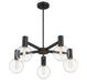 Savoy House - 1-3073-5-89 - Five Light Chandelier - Wright - Matte Black