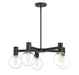 Savoy House - 1-3073-5-89 - Five Light Chandelier - Wright - Matte Black