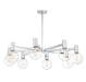 Savoy House - 1-3074-8-11 - Eight Light Chandelier - Wright - Chrome