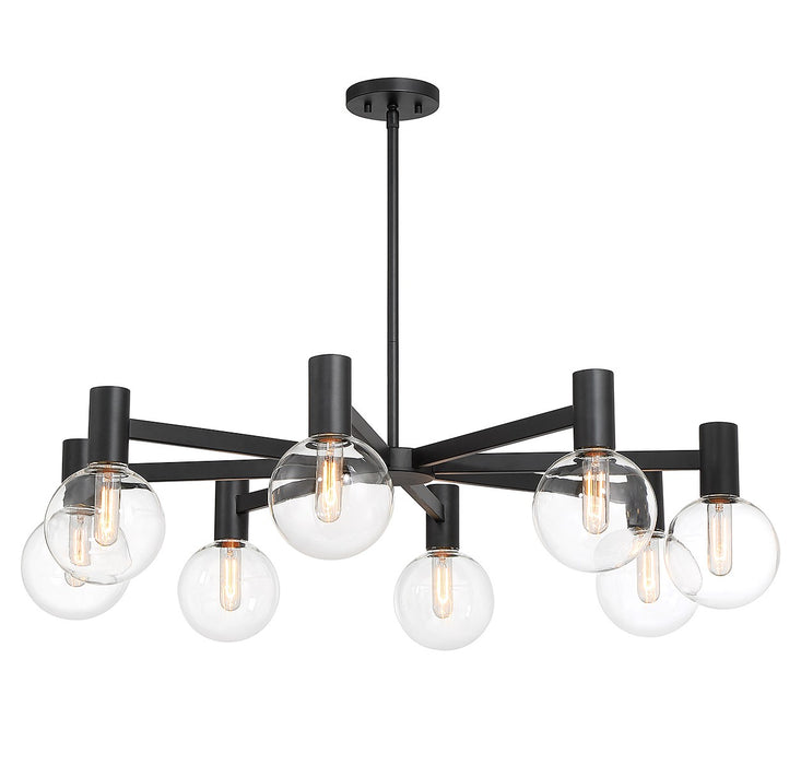 Savoy House - 1-3074-8-89 - Eight Light Chandelier - Wright - Matte Black