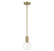 Savoy House - 7-3075-1-322 - One Light Mini Pendant - Wright - Warm Brass