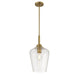 Savoy House - 7-3390-1-322 - One Light Pendant - Carlton - Warm Brass