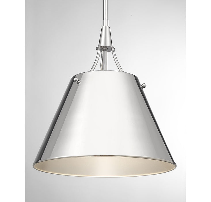 Savoy House - 7-4499-1-109 - One Light Pendant - Willis - Polished Nickel