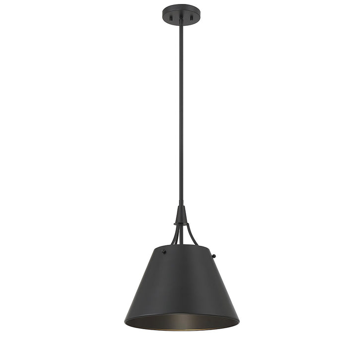 Savoy House - 7-4499-1-89 - One Light Pendant - Willis - Matte Black