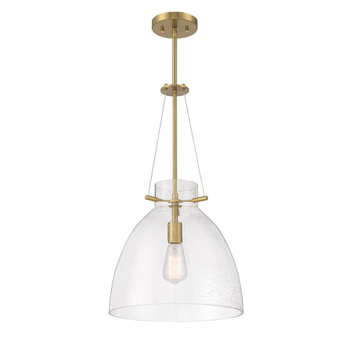 Savoy House - 7-7006-1-322 - One Light Pendant - Foster - Warm Brass