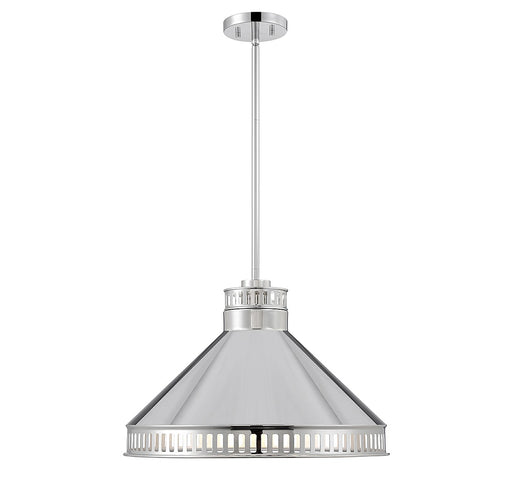 Savoy House - 7-8801-3-109 - Three Light Pendant - Seagram - Polished Nickel