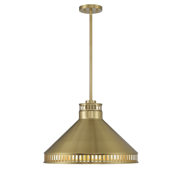 Savoy House - 7-8801-3-322 - Three Light Pendant - Seagram - Warm Brass