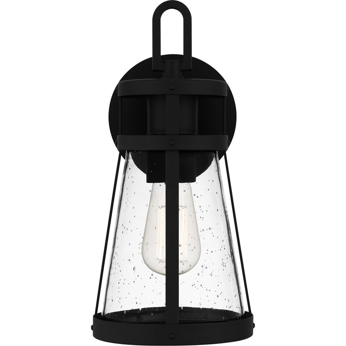 Quoizel - BAB8406MBK - One Light Outdoor Wall Mount - Barber - Matte Black