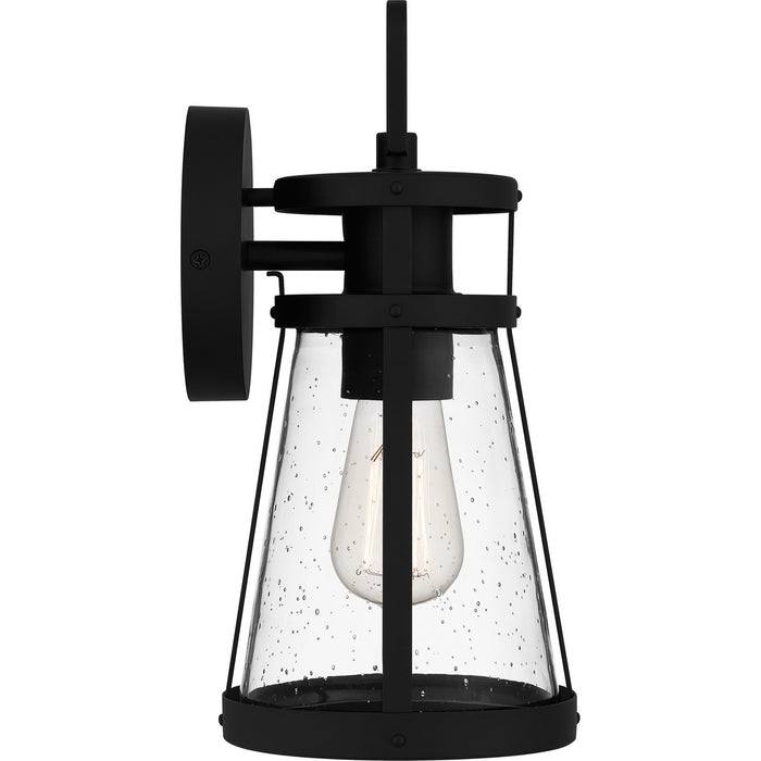 Quoizel - BAB8406MBK - One Light Outdoor Wall Mount - Barber - Matte Black