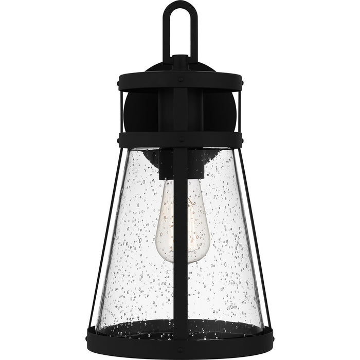 Quoizel - BAB8408MBK - One Light Outdoor Wall Mount - Barber - Matte Black