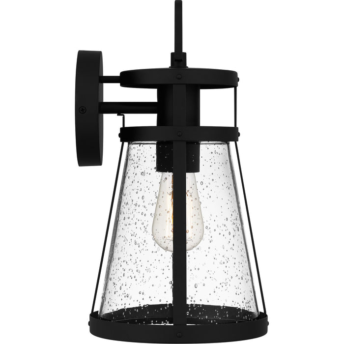 Quoizel - BAB8408MBK - One Light Outdoor Wall Mount - Barber - Matte Black