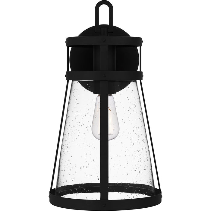 Quoizel - BAB8409MBK - One Light Outdoor Wall Mount - Barber - Matte Black