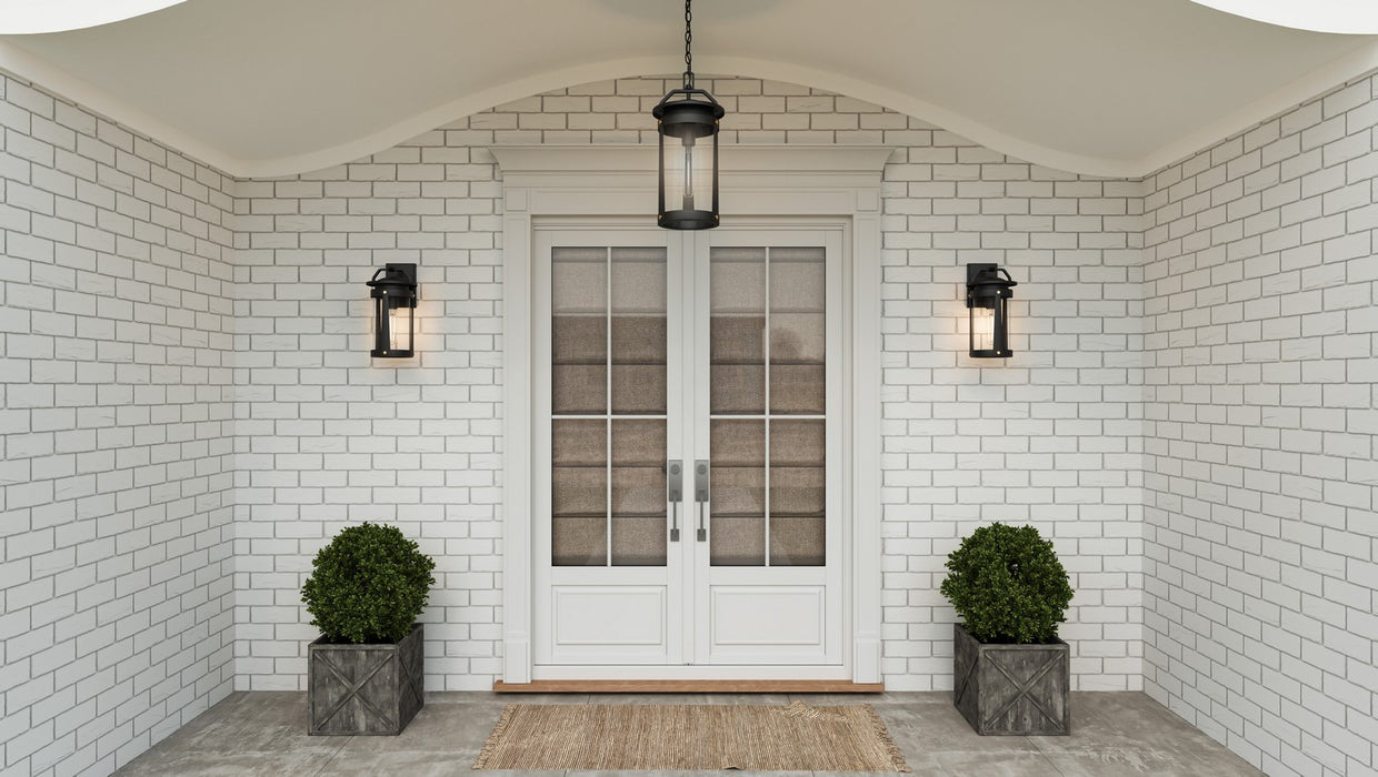 Quoizel - CLI8407EK - One Light Outdoor Wall Mount - Clifton - Earth Black