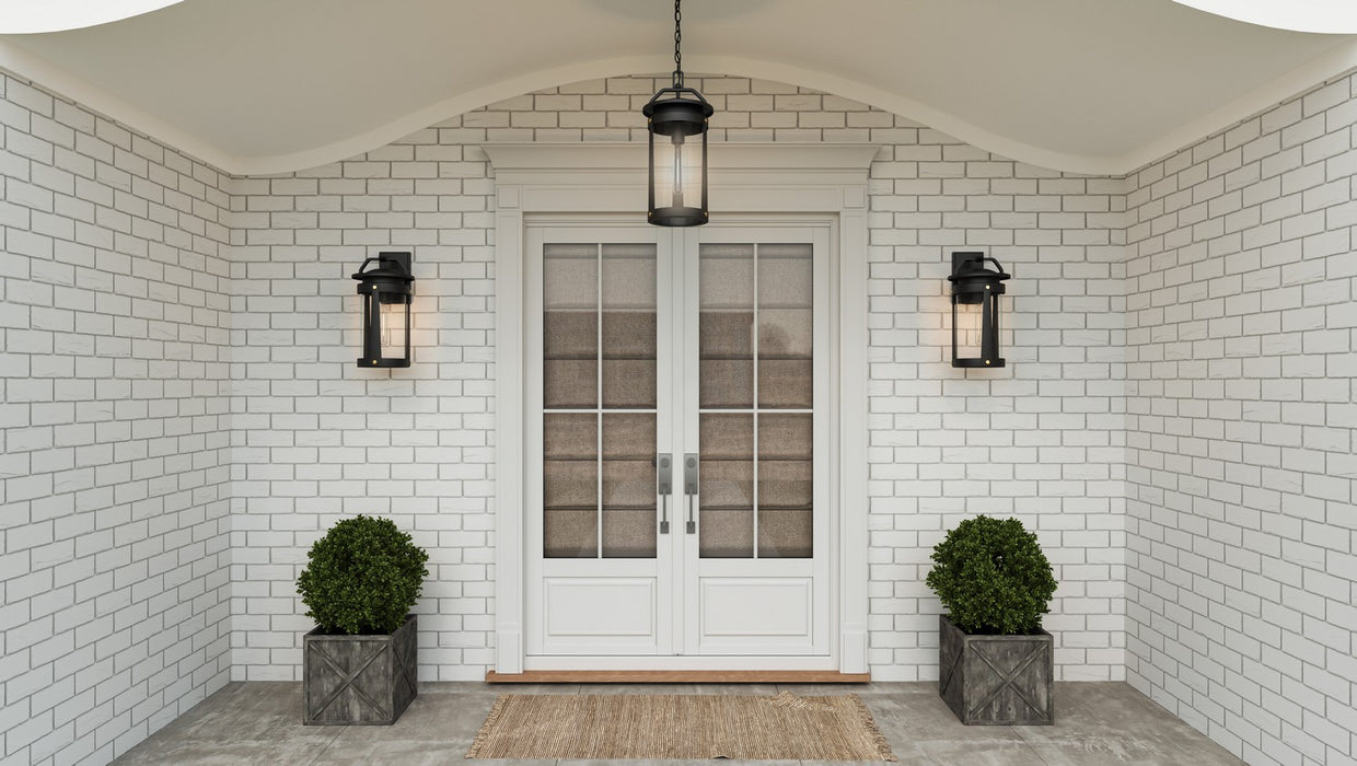 Quoizel - CLI8409EK - One Light Outdoor Wall Mount - Clifton - Earth Black