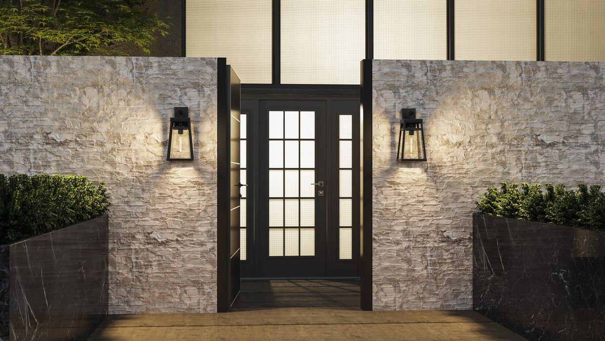 Quoizel - GFY8408MBK - One Light Outdoor Wall Mount - Godfrey - Matte Black