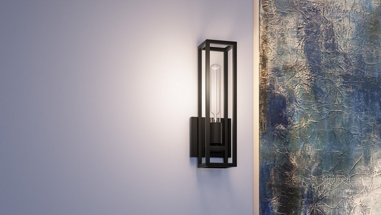 Quoizel - LGN8605MBK - One Light Wall Sconce - Leighton - Matte Black