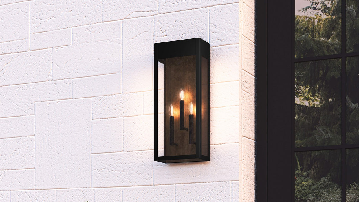 Quoizel - MAE8410MBK - Three Light Outdoor Wall Mount - Maren - Matte Black