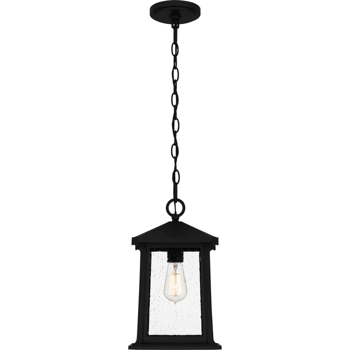 Quoizel - SAT1909MBK - One Light Outdoor Hanging Lantern - Satterfield - Matte Black