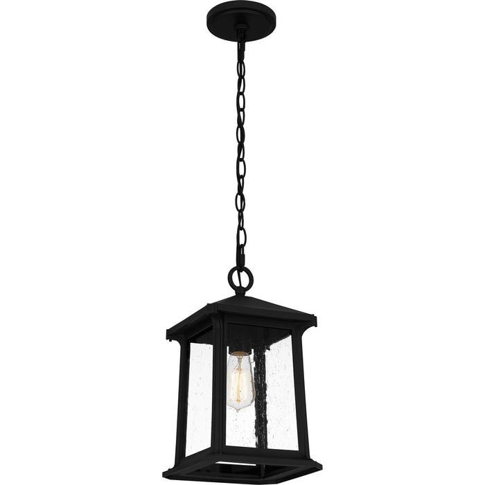 Quoizel - SAT1909MBK - One Light Outdoor Hanging Lantern - Satterfield - Matte Black