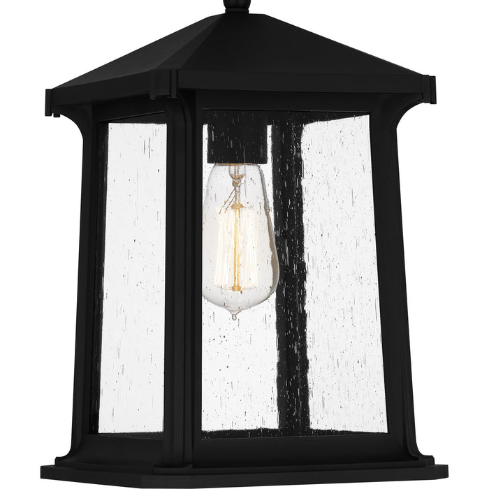 Quoizel - SAT1909MBK - One Light Outdoor Hanging Lantern - Satterfield - Matte Black