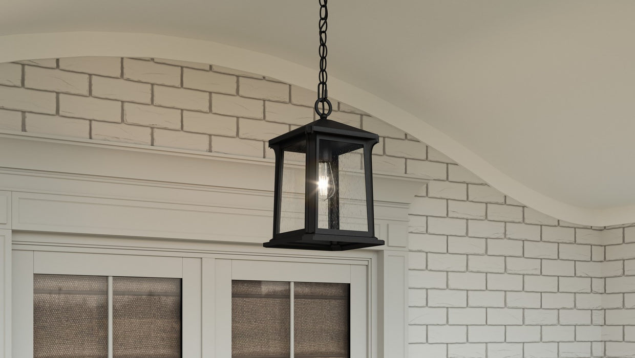 Quoizel - SAT1909MBK - One Light Outdoor Hanging Lantern - Satterfield - Matte Black